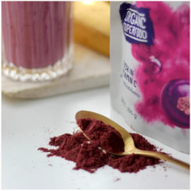 Organic Blackcurrant Powder 180g (Loose Powder)