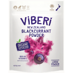 Organic Blackcurrant Powder 450g (Loose Powder)